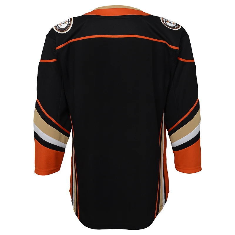 Maillot Premier Domicile Anaheim Ducks noir pour jeune