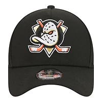 Casquette ajustable New Era noire Anaheim Ducks 9FORTY pour jeunes