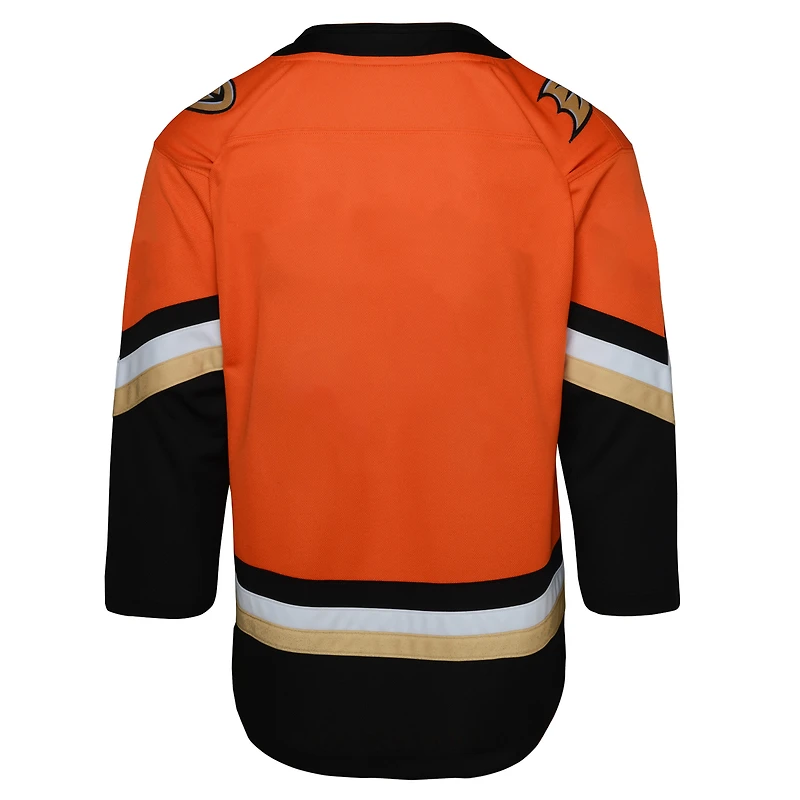 Maillot Orange Premier Domicile des Ducks d'Anaheim pour Jeunes