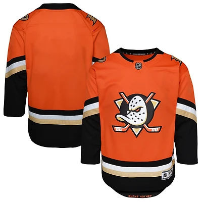 Maillot Orange Premier Domicile des Ducks d'Anaheim pour Jeunes