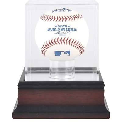 Vitrine de Baseball Antique en Acajou