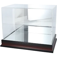 Antique Mahogany Football Display Case with Mirror Back