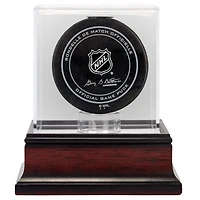 Antique Mahogany Hockey Puck Display Case