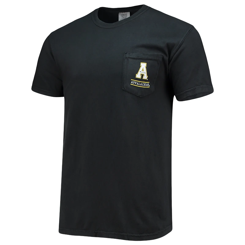 T-shirt noir Appalachian State Mountaineers Circle Campus Scene pour homme