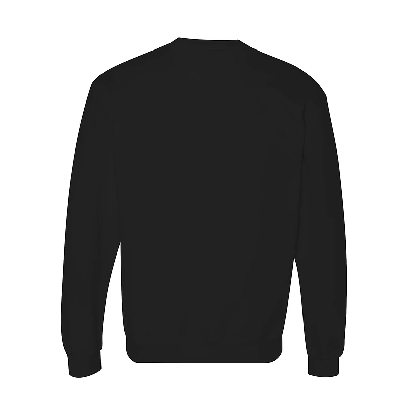 Men's Black Appalachian State Mountaineers Holiday Fleece Crewneck Sweatshirt