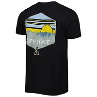 Men's Black Appalachian State Mountaineers Landscape Shield T-Shirt