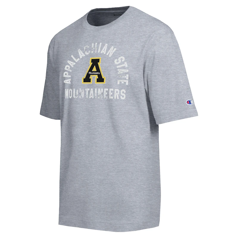 Men's Champion  Heather Gray Appalachian State Mountaineers Weathered Team T-Shirt