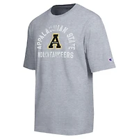 Men's Champion  Heather Gray Appalachian State Mountaineers Weathered Team T-Shirt