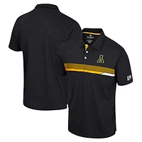 Polo No Problemo pour homme Colosseum Black Appalachian State Mountaineers