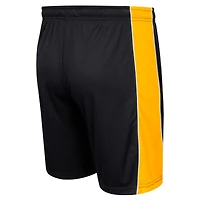 Colosseum Black pour homme Appalachian State Mountaineers Panel Shorts