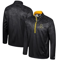 Men's Colosseum  Black Appalachian State Mountaineers The Machine Half-Zip Jacket