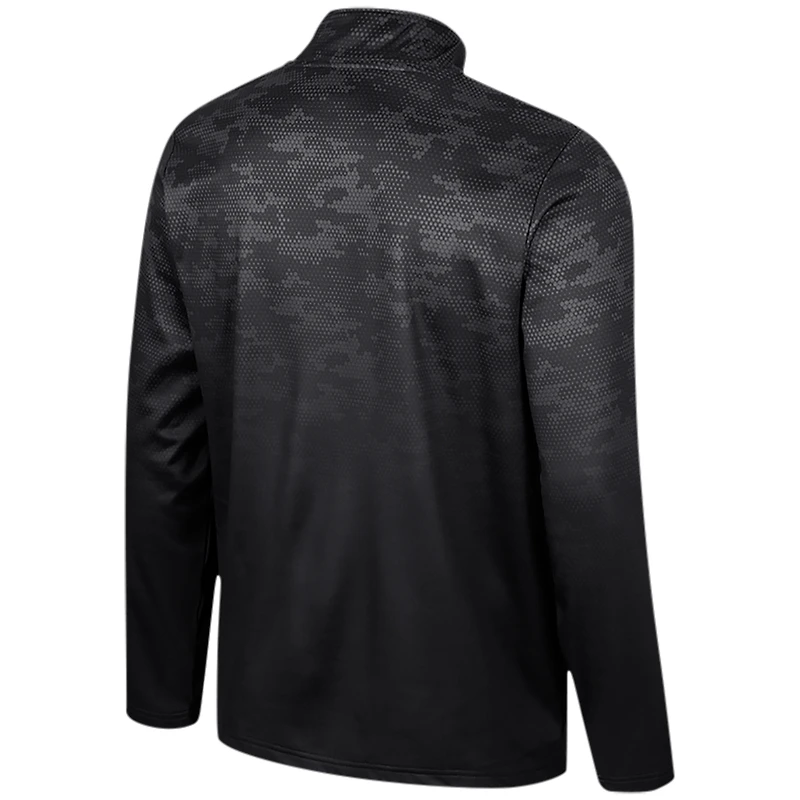 Men's Colosseum Black Appalachian State Mountaineers The Machine Half-Zip Jacket