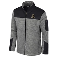 Men's Colosseum  Gray/Black Appalachian State Mountaineers Guard Full-Zip Jacket