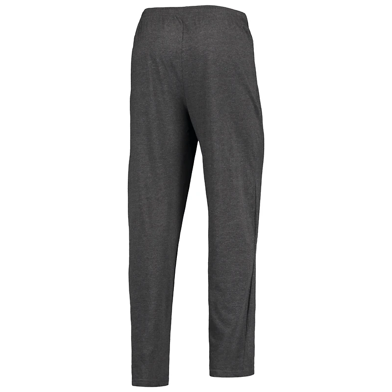 Men's Concepts Sport Heathered Charcoal/Black Appalachian State Mountaineers Meter Top & Pants Sleep Set