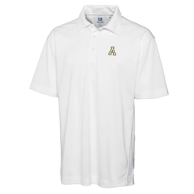 Polo DryTec Genre blanc pour homme Cutter & Buck des Appalachian State Mountaineers, grandes tailles