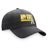 Men's Top of the World Charcoal Appalachian State Mountaineers Slice Adjustable Hat