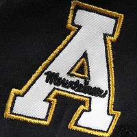 Women's Stadium Athletic Black Appalachian State Mountaineers Arched Name Full-Zip Hoodie
