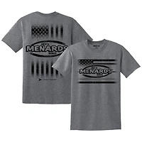 Men's Heather Gray ARCA Menards Series Tri-Blend Flag T-Shirt