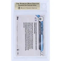 Carte Topps Now n° 1 de Franco Mastantuono, équipe nationale d'Argentine, saison 2024-2025. Plus jeune joueur à faire ses débuts en équipe nationale d'Argentine. Authentifiée BGS 9.5.