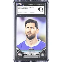 Lionel Messi Argentina National Team 2024-25 Topps Now Argentina Most Assist in International Football History #3 CGC Authenticated 9.5 Card