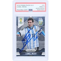 Carte Panini Prizm n° 12 de la Coupe du Monde Brésil 2014 autographiée par Lionel Messi, équipe nationale argentine, authentifiée, 9 pièces