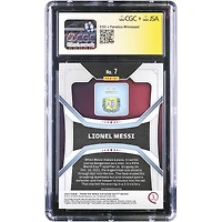Carte autographiée de Lionel Messi (équipe nationale d'Argentine) - Panini Prizm Coupe du Monde Qatar 2022 n°7 - Authentifiée par Fanatics Witnessed (CGC) - 10/10