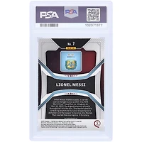 Lionel Messi Argentina National Team Autographed 2022 Panini Prizm World Cup Qatar #7 PSA Authenticated 9/10 Card
