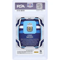 Carte Panini Prizm Copa America n°1 2024 autographiée par Lionel Messi, équipe nationale argentine, PSA, authentifiée, Mint 9