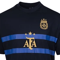 T-shirt surdimensionné bleu marine de l'équipe nationale argentine Suède pour homme avec motif sportif