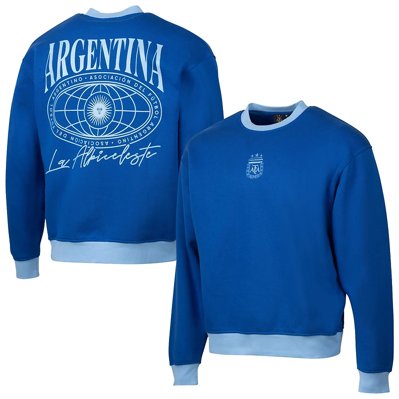 Men's Sport Design Sweden  Royal Argentina National Team Relaxed Pullover Sweatshirt