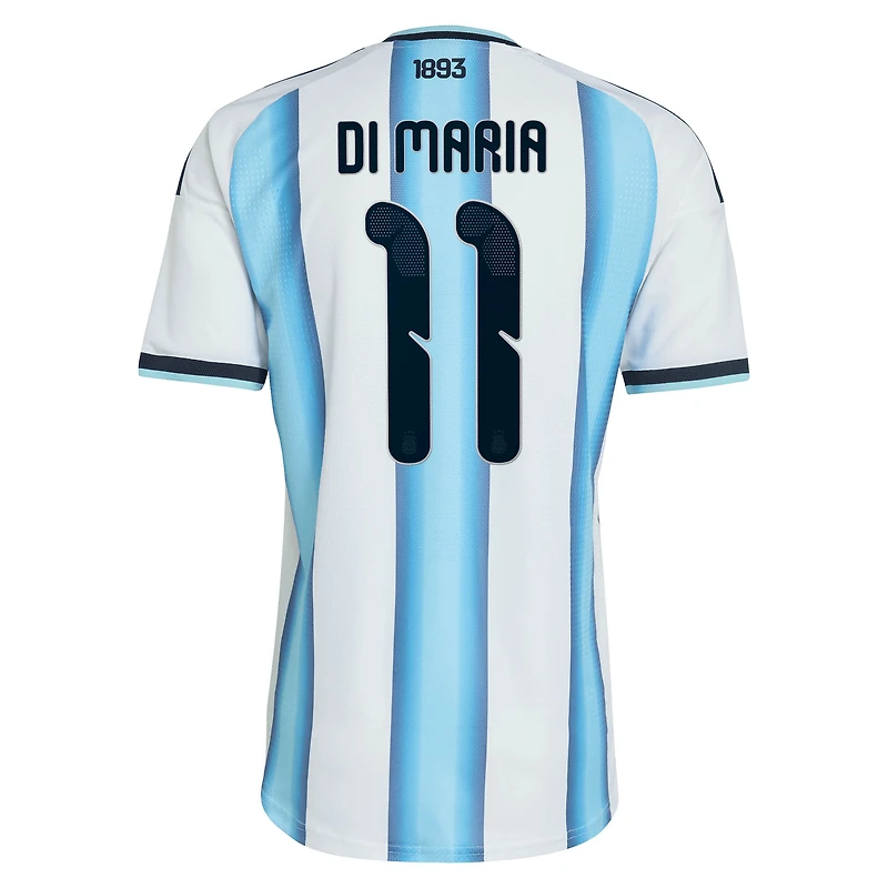 Maillot domicile authentique adidas Angel Di Maria blanc de l'équipe nationale argentine 2026