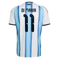Men's adidas Angel Di Maria White Argentina National Team 2026 Home Replica Jersey