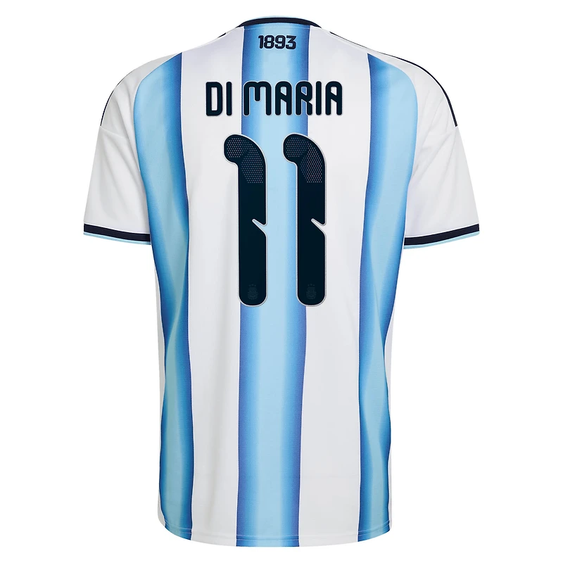 Men's adidas Angel Di Maria White Argentina National Team 2026 Home Replica Jersey