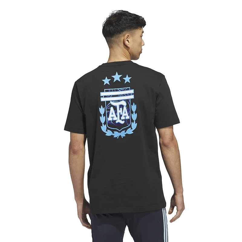 Men's adidas Black Argentina National Team 2026 Away Jersey Hook T-Shirt