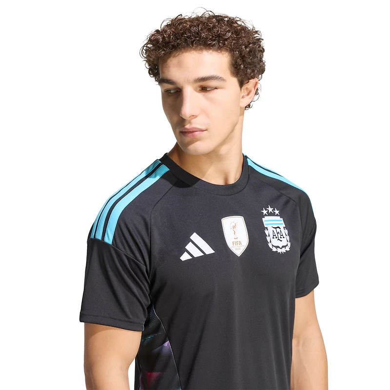 Maillot de gardien but réplique adidas noir pour homme, équipe nationale d'Argentine 2026