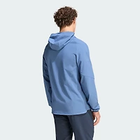 Sweat à capuche zippé raglan adidas bleu pour homme, équipe nationale d'Argentine 2026 Tiro Travel