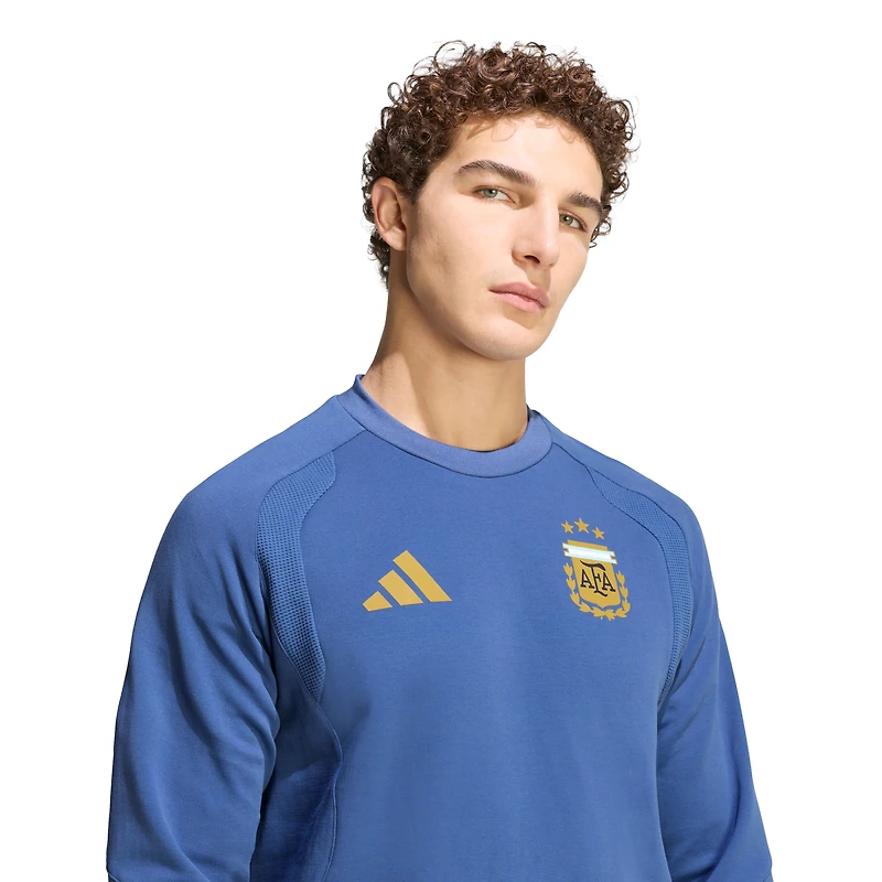 Men's adidas  Blue Argentina National Team 2026 Tiro Travel Sweatshirt