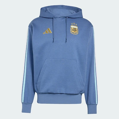 Men's adidas  Blue Argentina National Team Alphaskin Fleece Hoodie