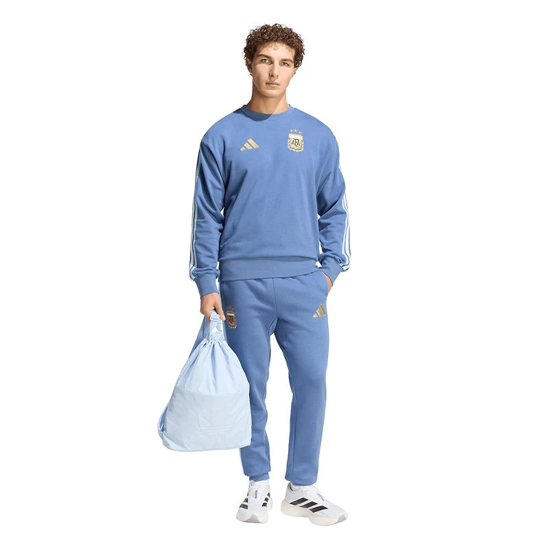 Men's adidas Blue Argentina National Team Alphaskin Fleece Pants