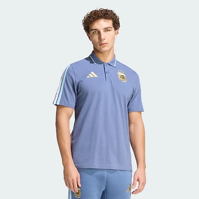 Polo Alphaskin bleu adidas pour homme, équipe nationale d'Argentine