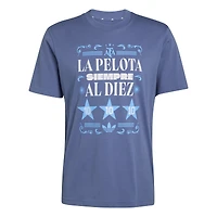 Men's adidas  Blue Argentina National Team FIFA x World Cup 2022 Winners Amply T-Shirt