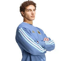 Men's adidas  Blue Argentina National Team FIFA x World Cup Alphaskin Crewneck Sweatshirt