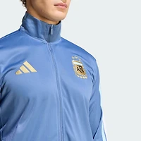 Veste de survêtement zippée adidas bleue pour homme, équipe nationale d'Argentine, FIFA x Coupe du Monde Alphaskin