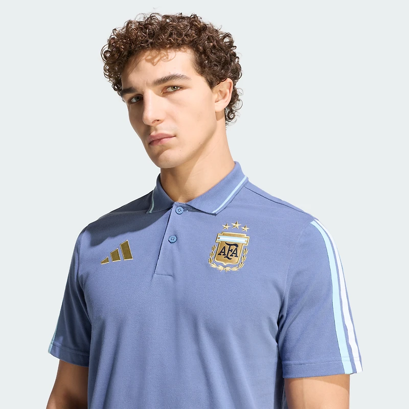Men's adidas Blue Argentina National Team FIFA x World Cup Alphaskin Polo