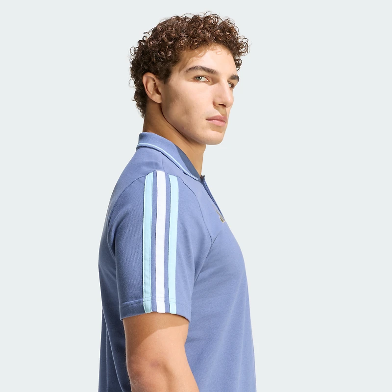 Polo Alphaskin bleu adidas pour homme, équipe nationale d'Argentine, FIFA x Coupe du Monde