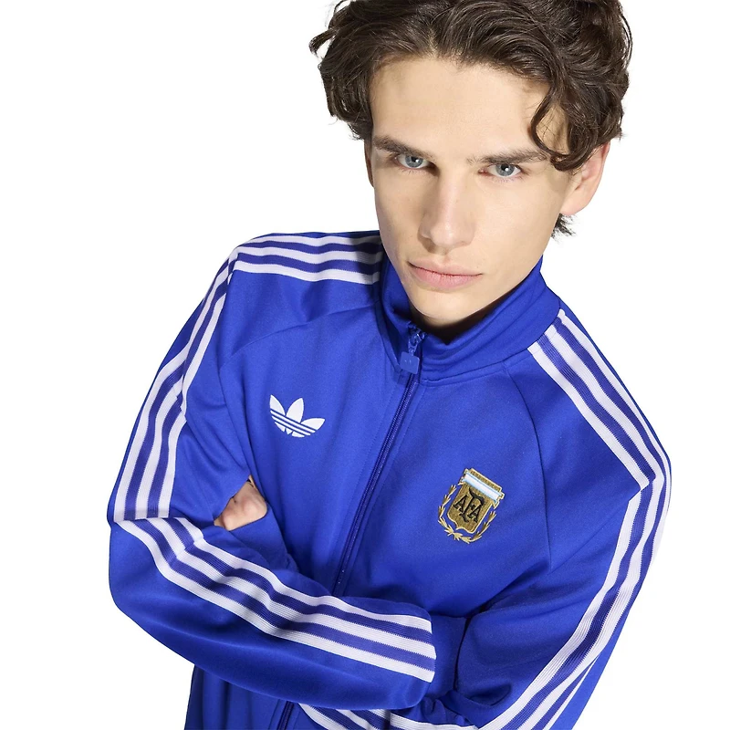 Men's adidas Blue Argentina National Team Originals Full-Zip Track Jacket