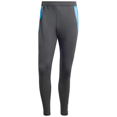 Pantalon d'entraînement adidas gris AEROREADY de l'équipe nationale argentine 2024 pour homme