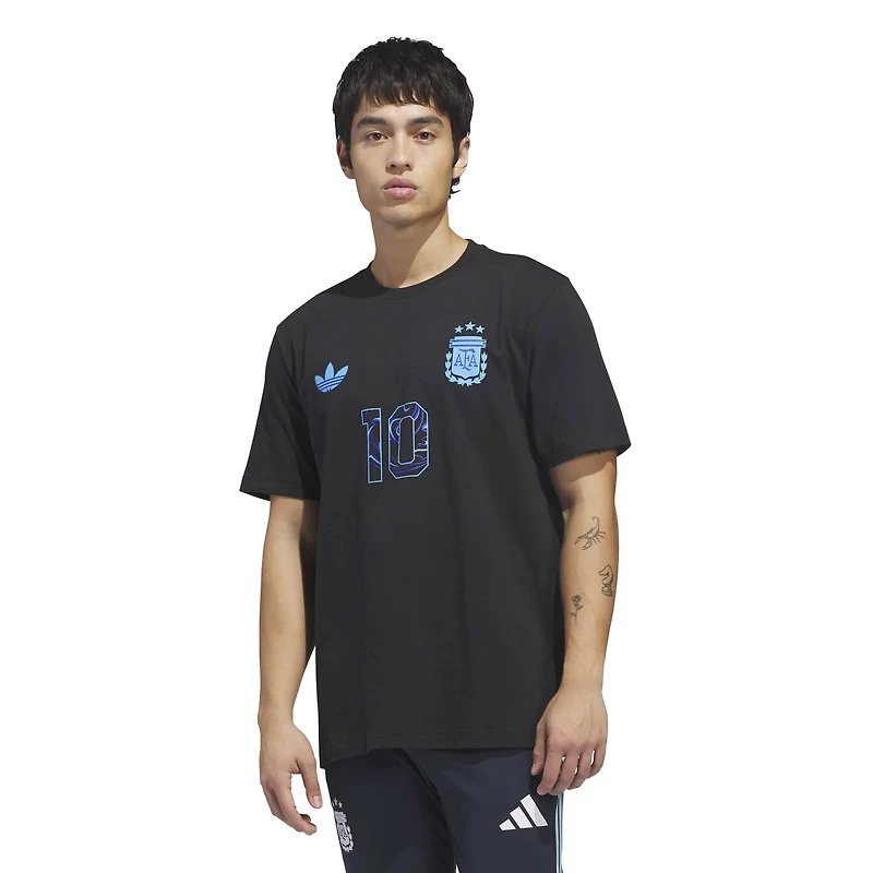 Maillot extérieur noir adidas Lionel Messi, équipe nationale d'Argentine 2026, pour homme, avec nom et numéro à crochet.