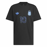 Maillot extérieur noir adidas Lionel Messi, équipe nationale d'Argentine 2026, pour homme, avec nom et numéro à crochet.