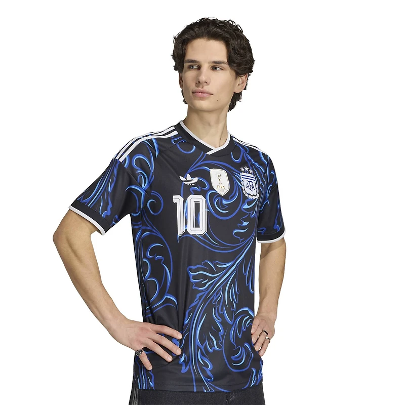 Men's adidas Lionel Messi Black Argentina National Team 2026 Away Replica Jersey